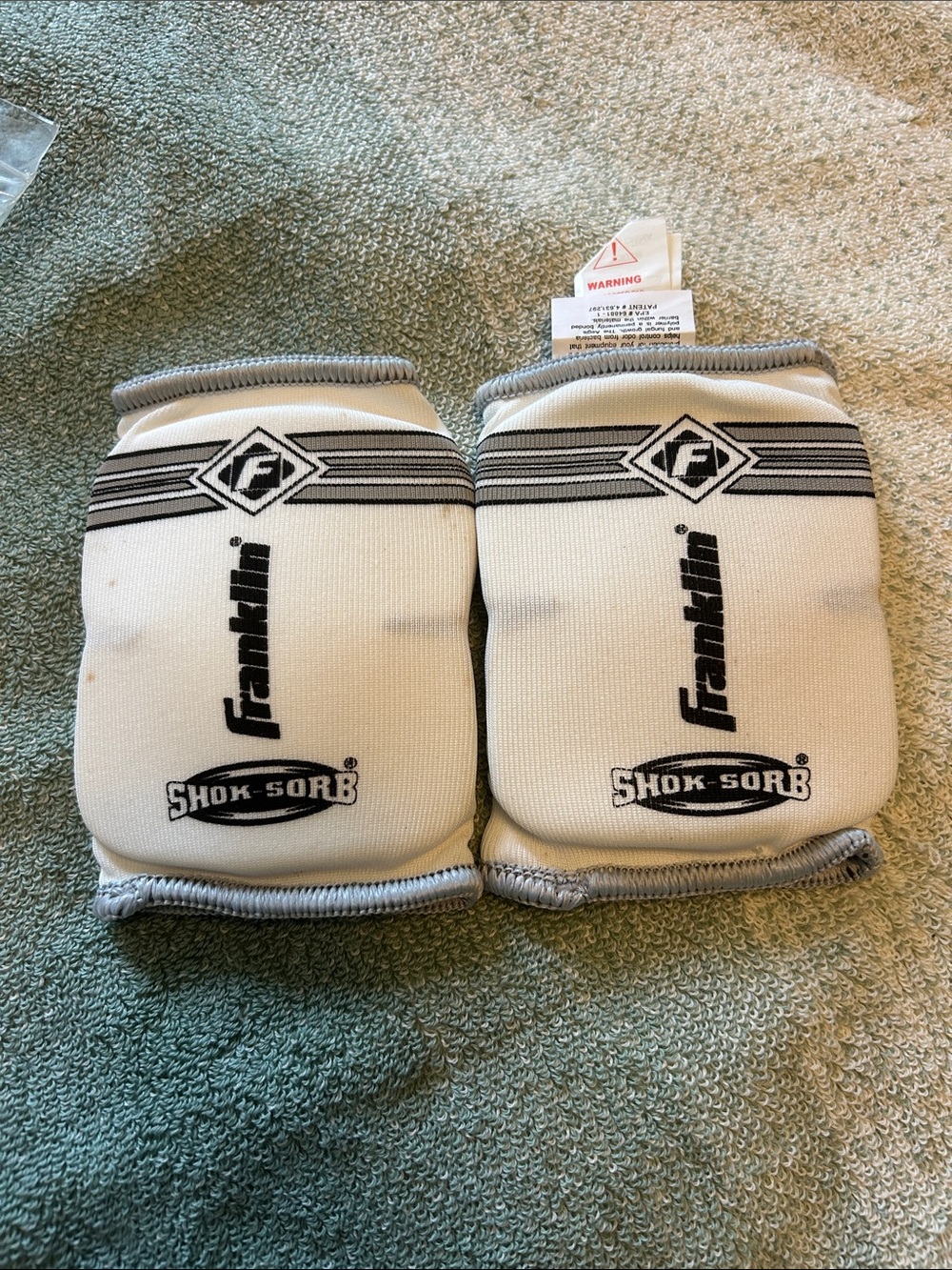 White Athletic Protective Sleeve for Youth Soccer
